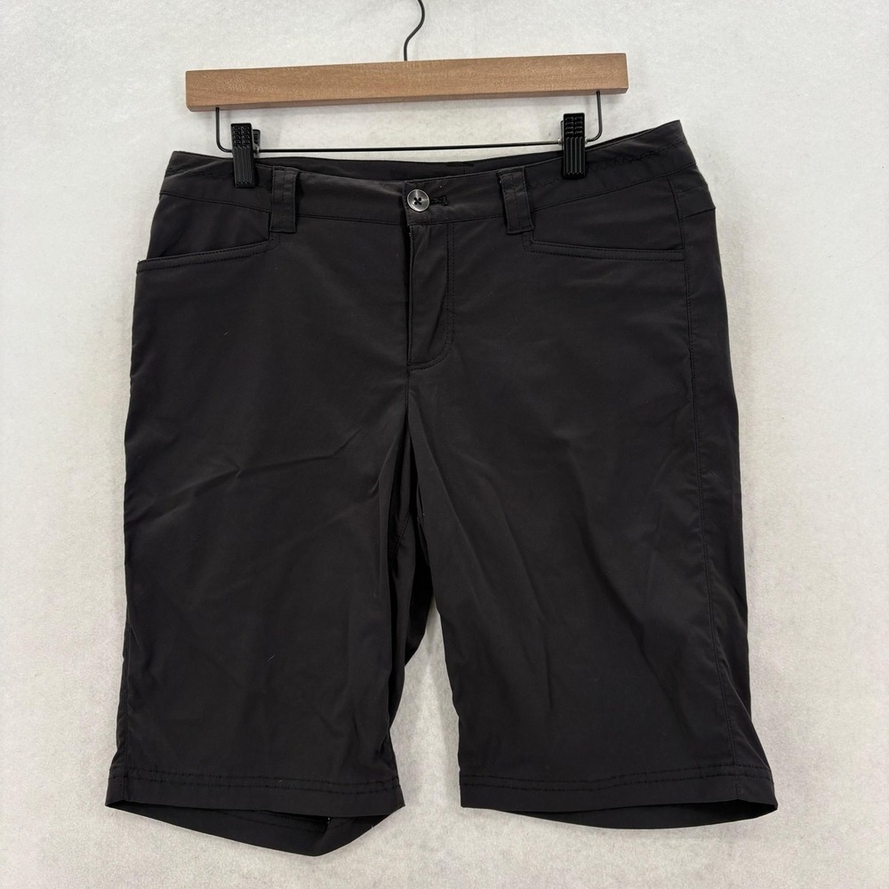 Eddie Bauer Travex Horizon Guide Shorts Womens 6 Black Stretch Hiking Travel